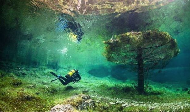 Поразительный подводный парк в Австрии