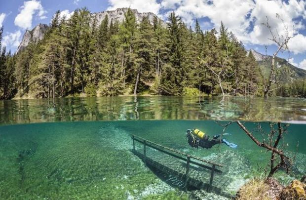 Поразительный подводный парк в Австрии